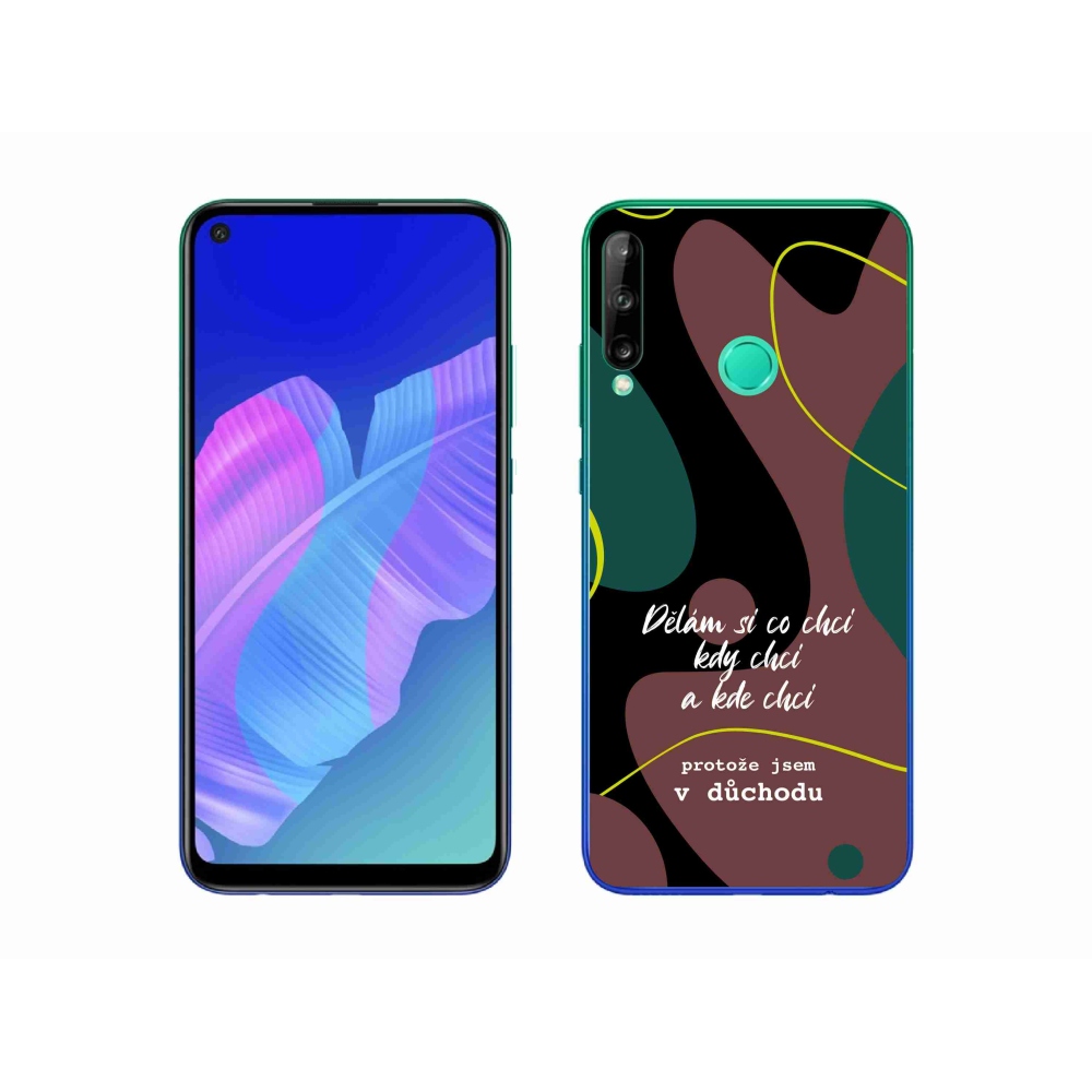 Gelový kryt mmCase na Huawei P40 Lite E - vtipný text 10 černé pozadí