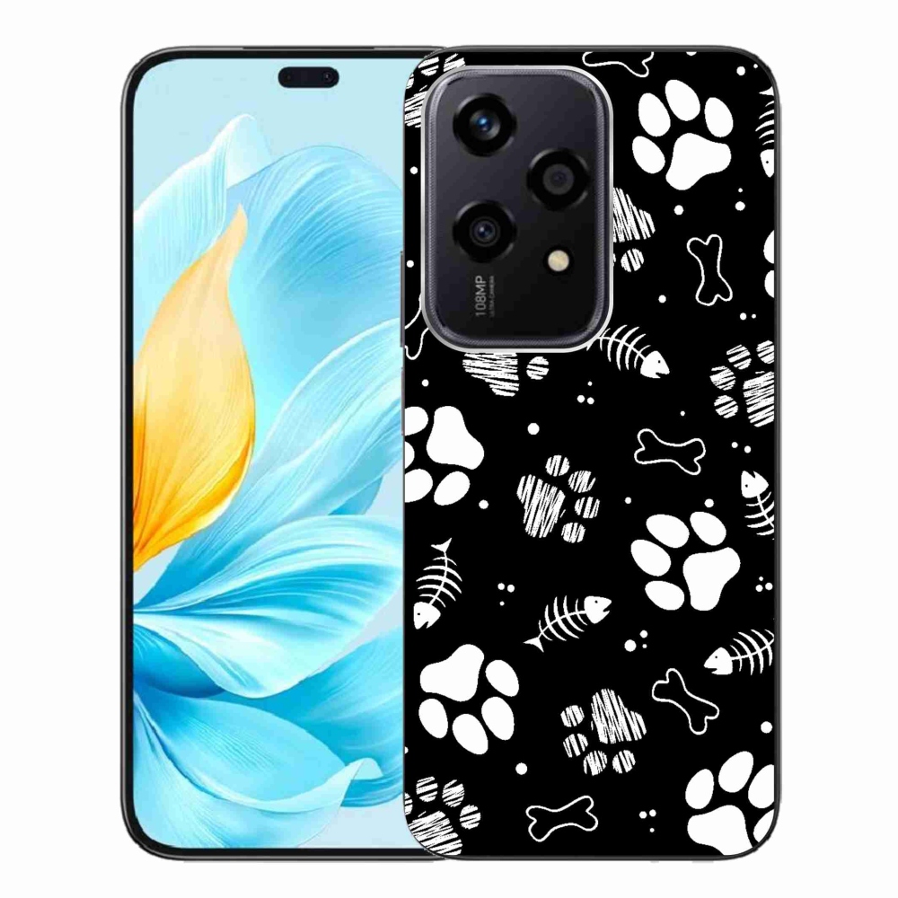 Gelový kryt mmCase na Honor 200 Lite 5G - psí tlapky