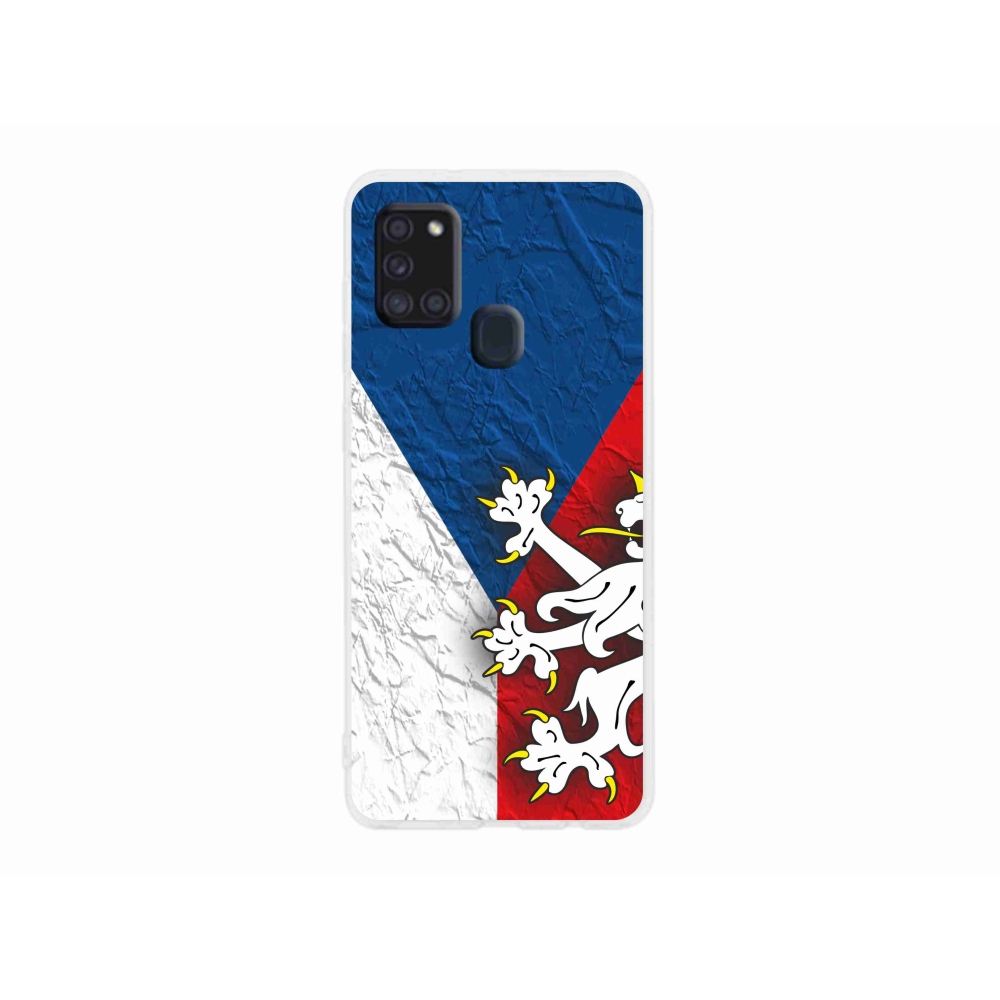 Gelový kryt mmCase na Samsung Galaxy A21s - česká vlajka 1