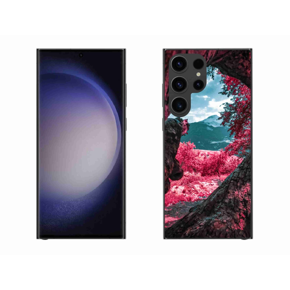 Gelový kryt mmCase na Samsung Galaxy S23 Ultra 5G - výhled na hory