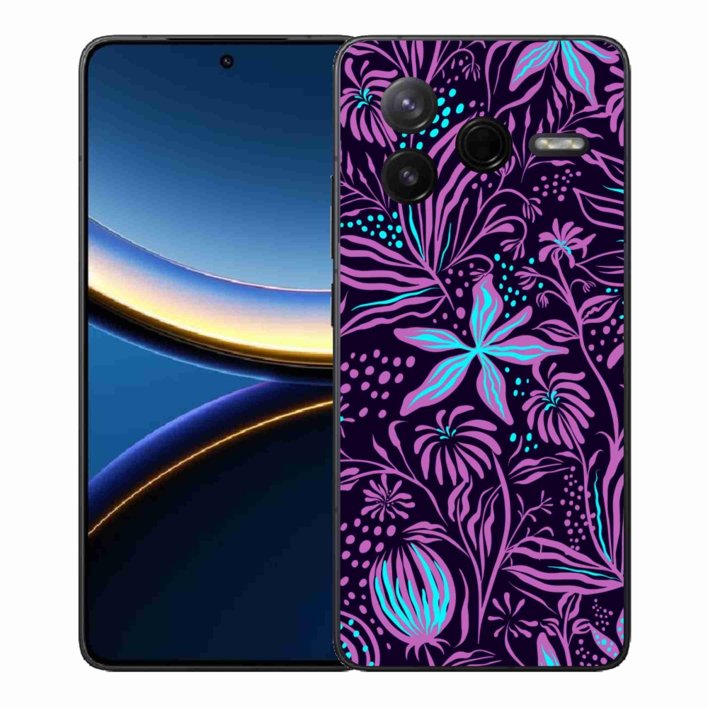 Gelový kryt mmCase na Xiaomi Poco F7 Pro - květiny 2