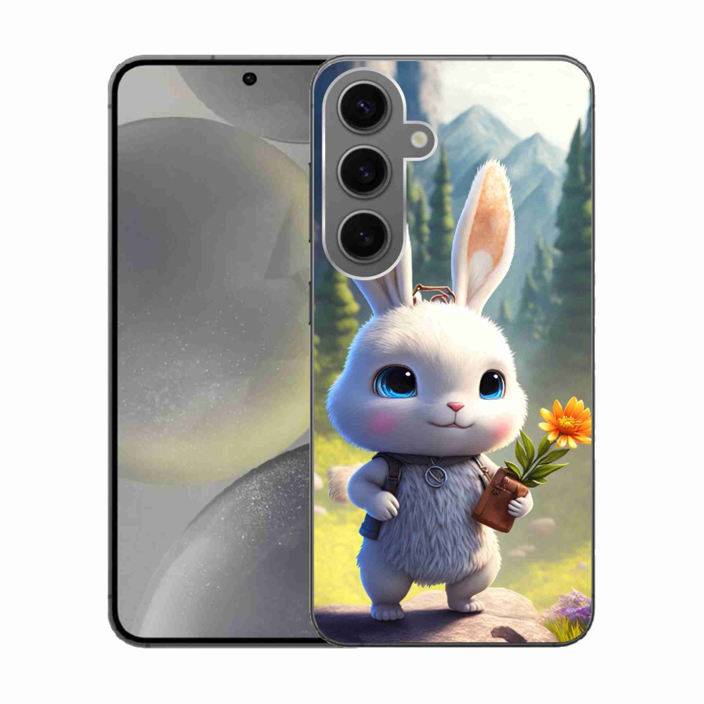 Gelový kryt mmCase na Samsung Galaxy S24 - roztomilý králíček