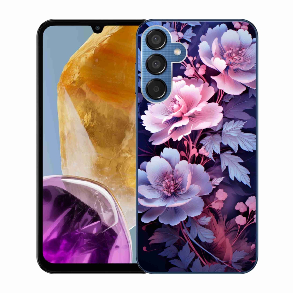 Gelový kryt mmCase na Samsung Galaxy M15 5G - květiny 11