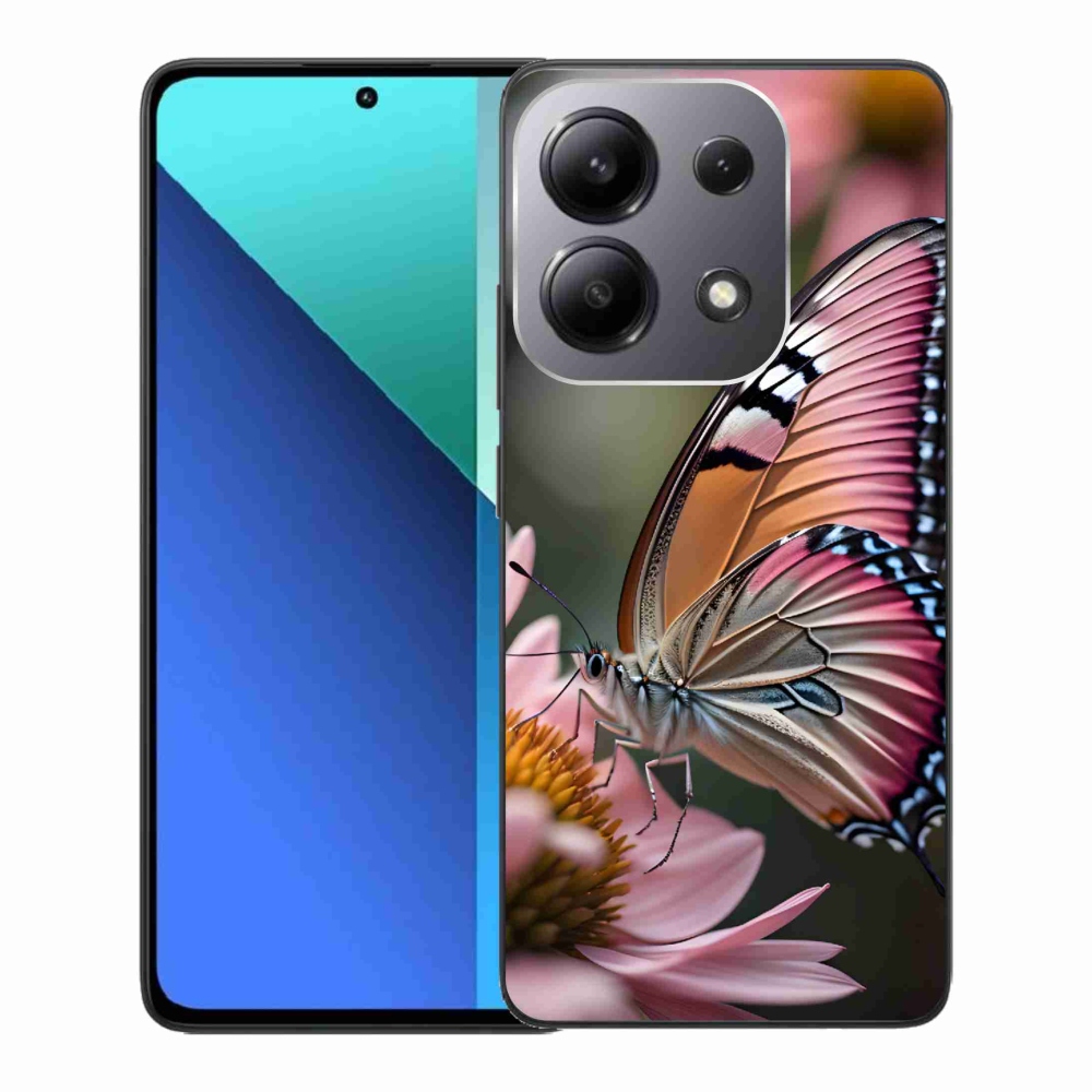 Gelový kryt mmCase na Xiaomi Redmi Note 13 - barevný motýl