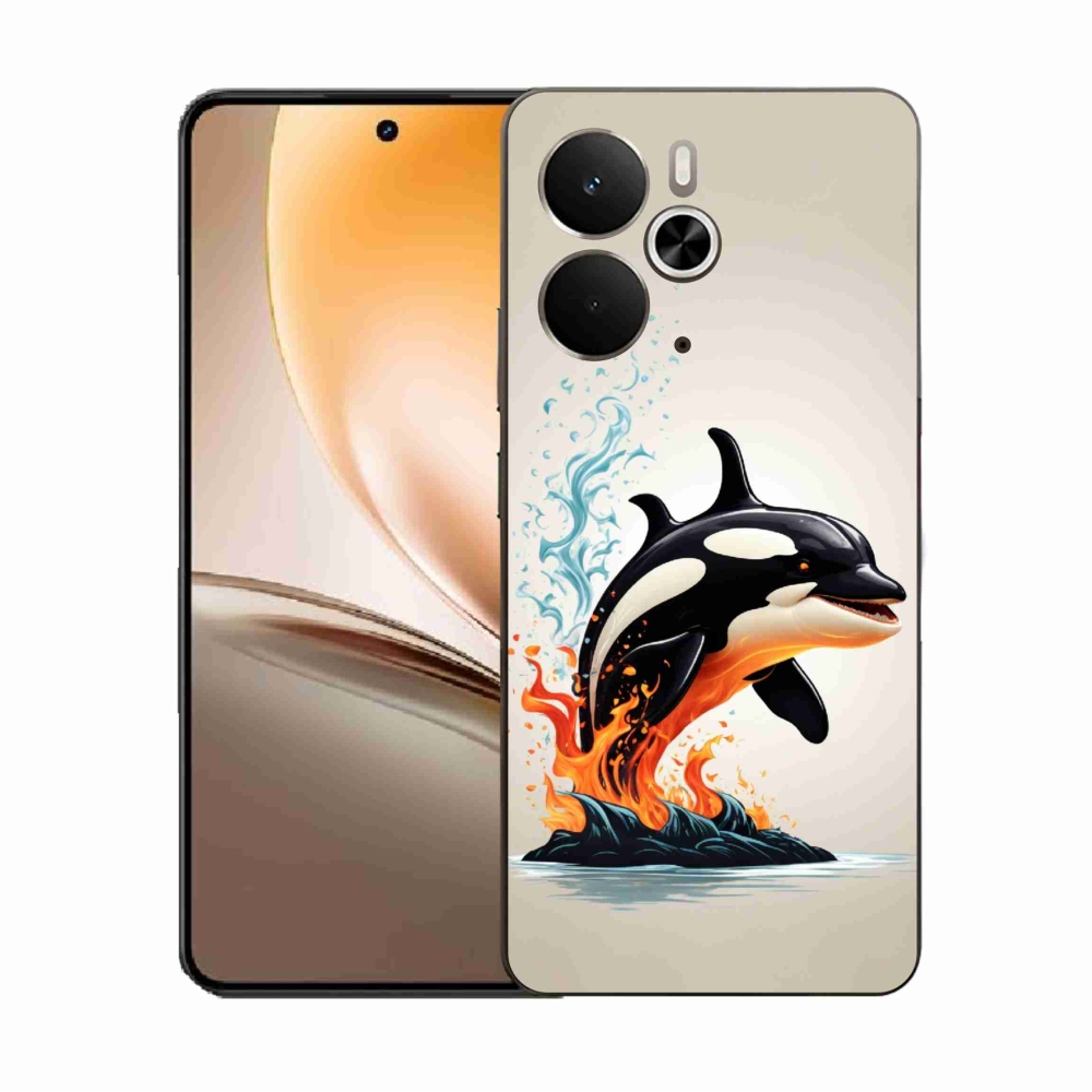 Gelový kryt mmCase na Realme 14 5G - kosatka