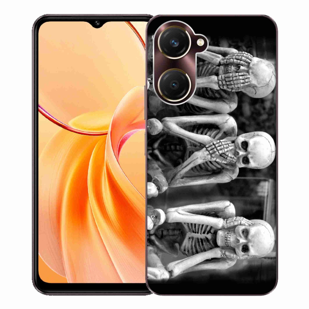Gelový kryt mmCase na Vivo Y28s 5G - kostlivci