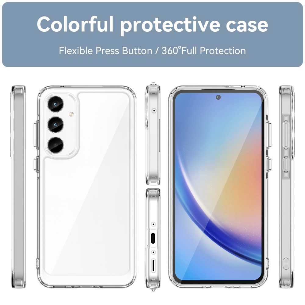 Gelový obal s pevnými zády na Samsung Galaxy A35 5G - průhledný