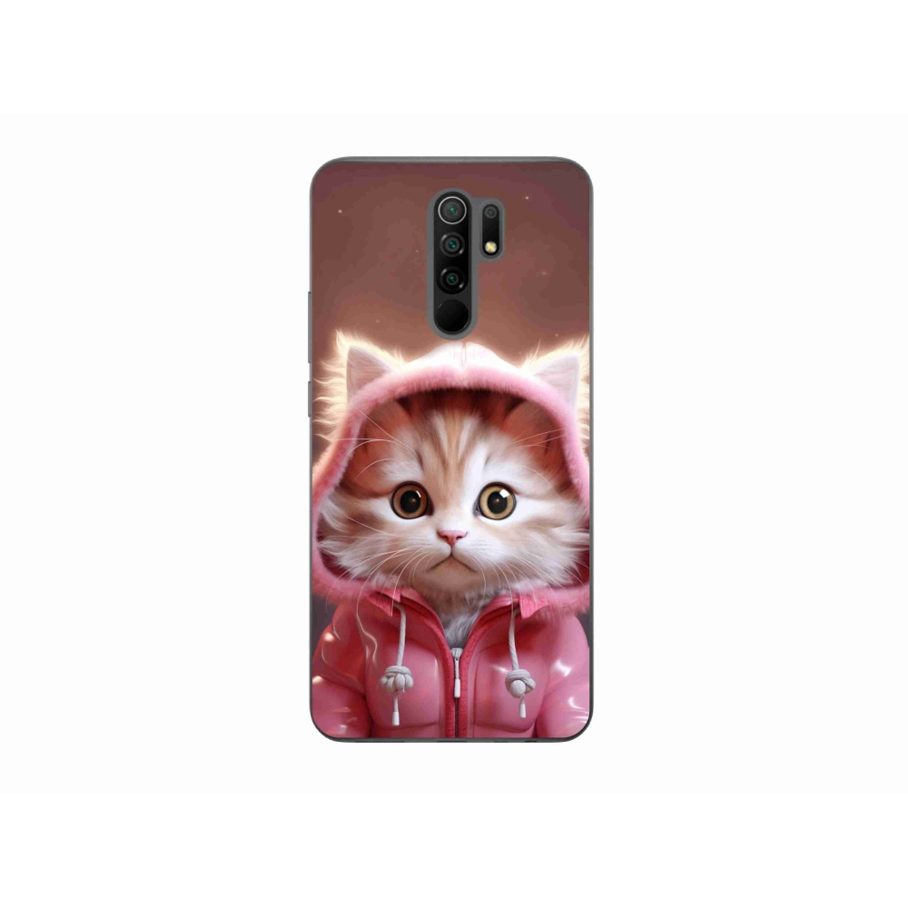 Gelový kryt mmCase na Xiaomi Redmi 9 - roztomilé kotě 3