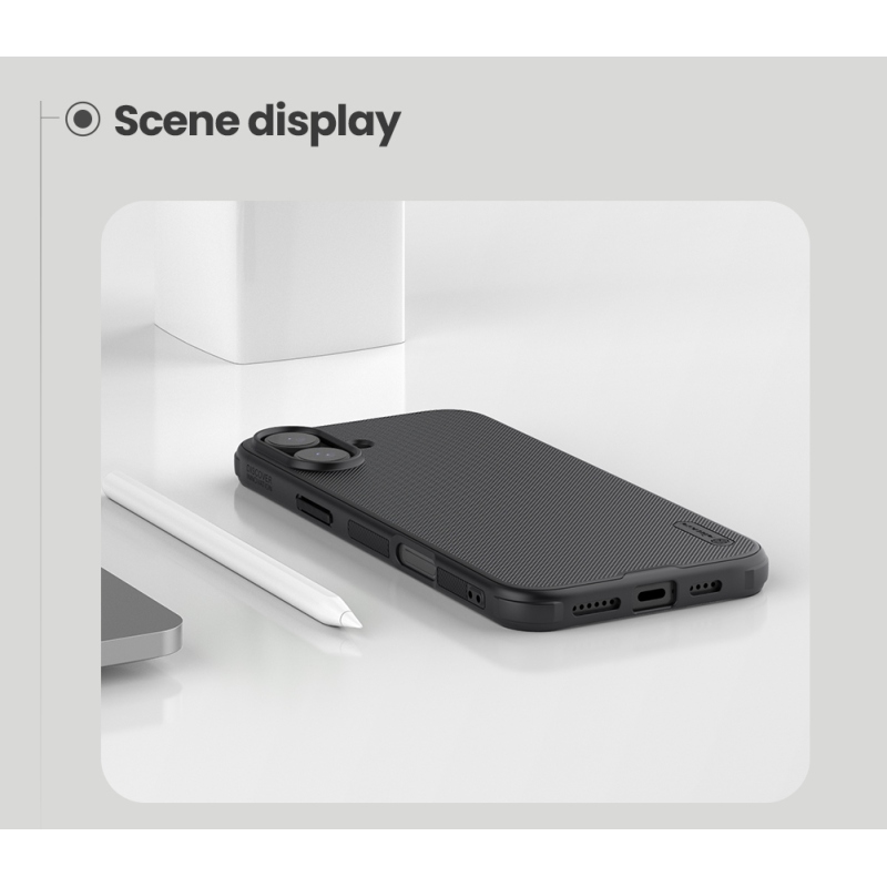 Nillkin Super Frosted PRO Magnetic Zadní Kryt pro Apple iPhone 16 Plus Black