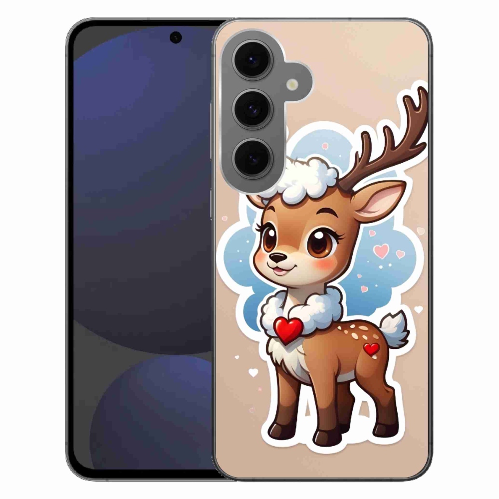 Gelový kryt mmCase na Samsung Galaxy S24 FE - kreslený sob