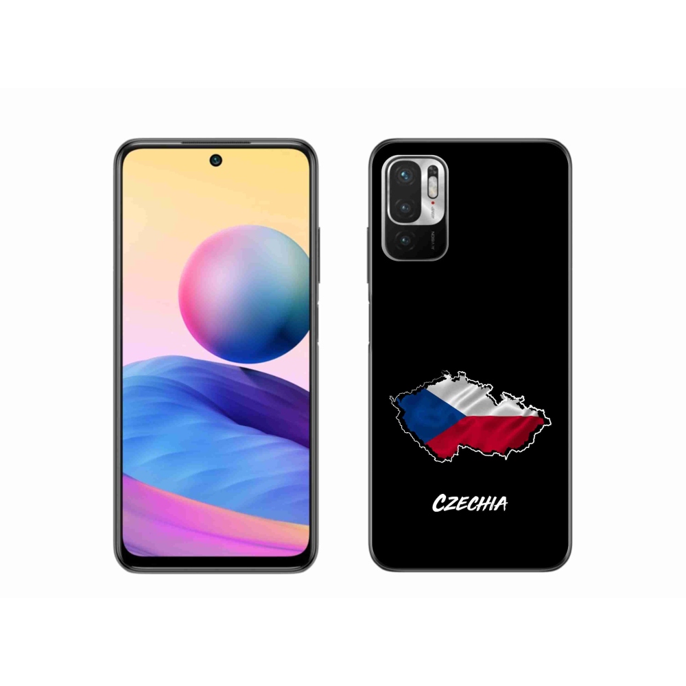 Gelový kryt mmCase na Xiaomi Poco M3 Pro/5G - Czechia černé pozadí