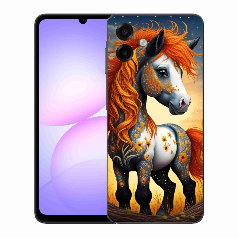 Gelový kryt mmCase na Samsung Galaxy A07 4G - barevný poník