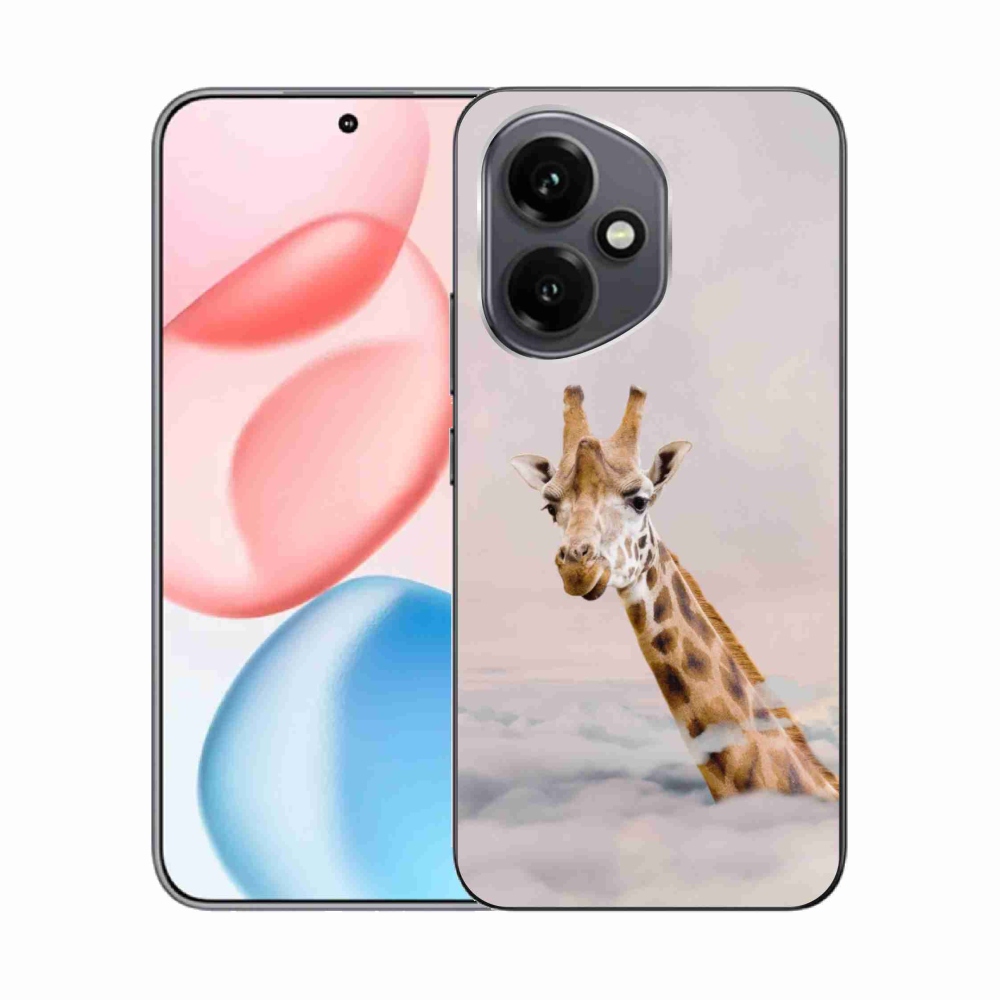 Gelový kryt mmCase na Honor 400 - žirafa v oblacích
