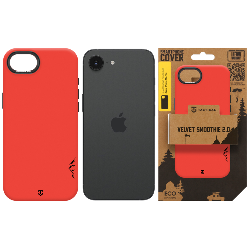 Tactical MagForce Velvet Smoothie 2.0 Kryt pro Apple iPhone 16e/17e Chilli