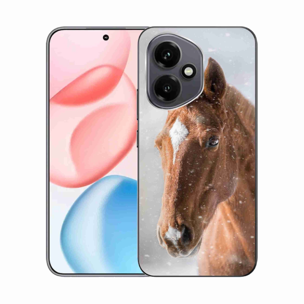 Gelový kryt mmCase na Honor 400 - hnědý kůň 2