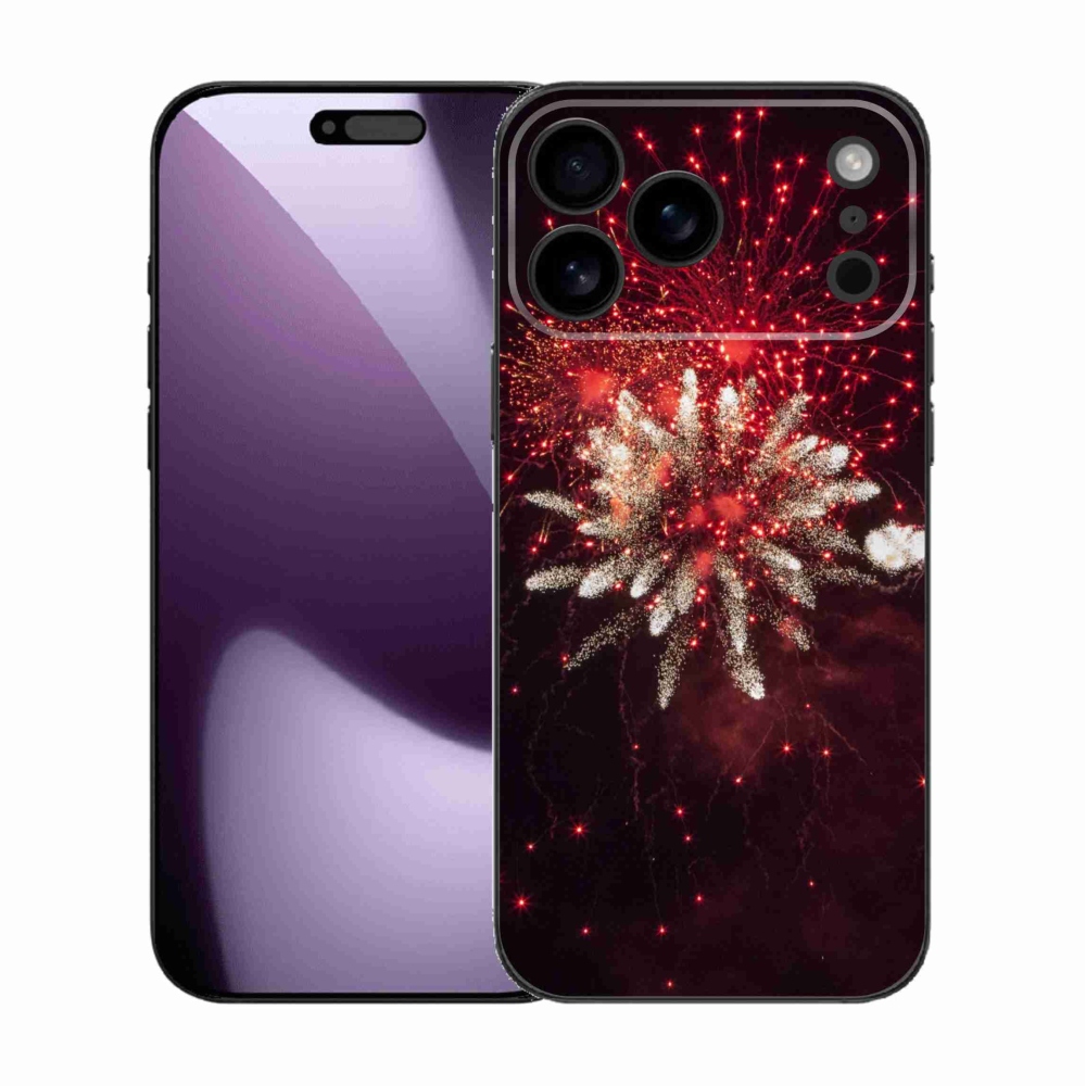Gelový kryt mmCase na iPhone 17 Pro Max - ohňostroj