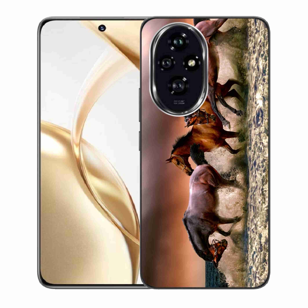 Gelový obal mmCase na Honor 200 5G - koně 1
