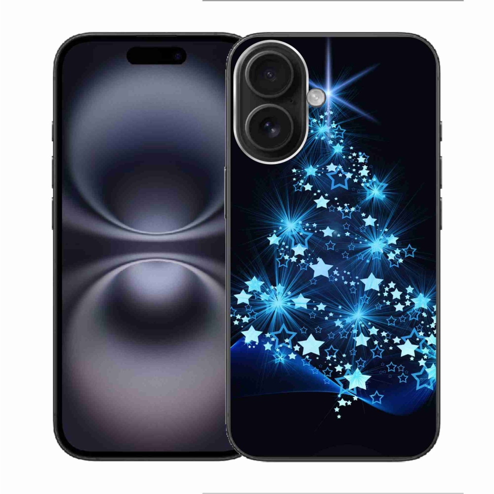 Gelový kryt mmCase na iPhone 16 - vánoční stromek