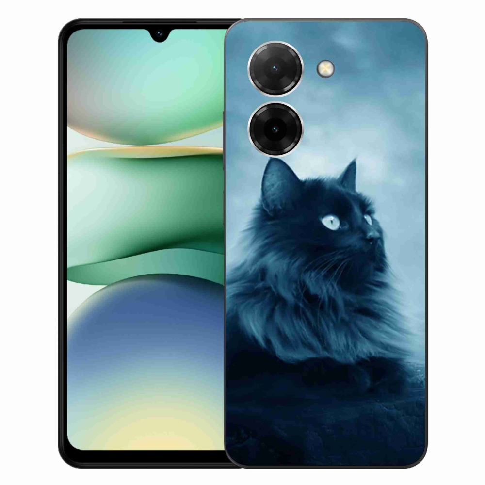 Gelový kryt mmCase na Xiaomi Redmi A5 (173.45x79.35x8.45mm) - černá kočka 1