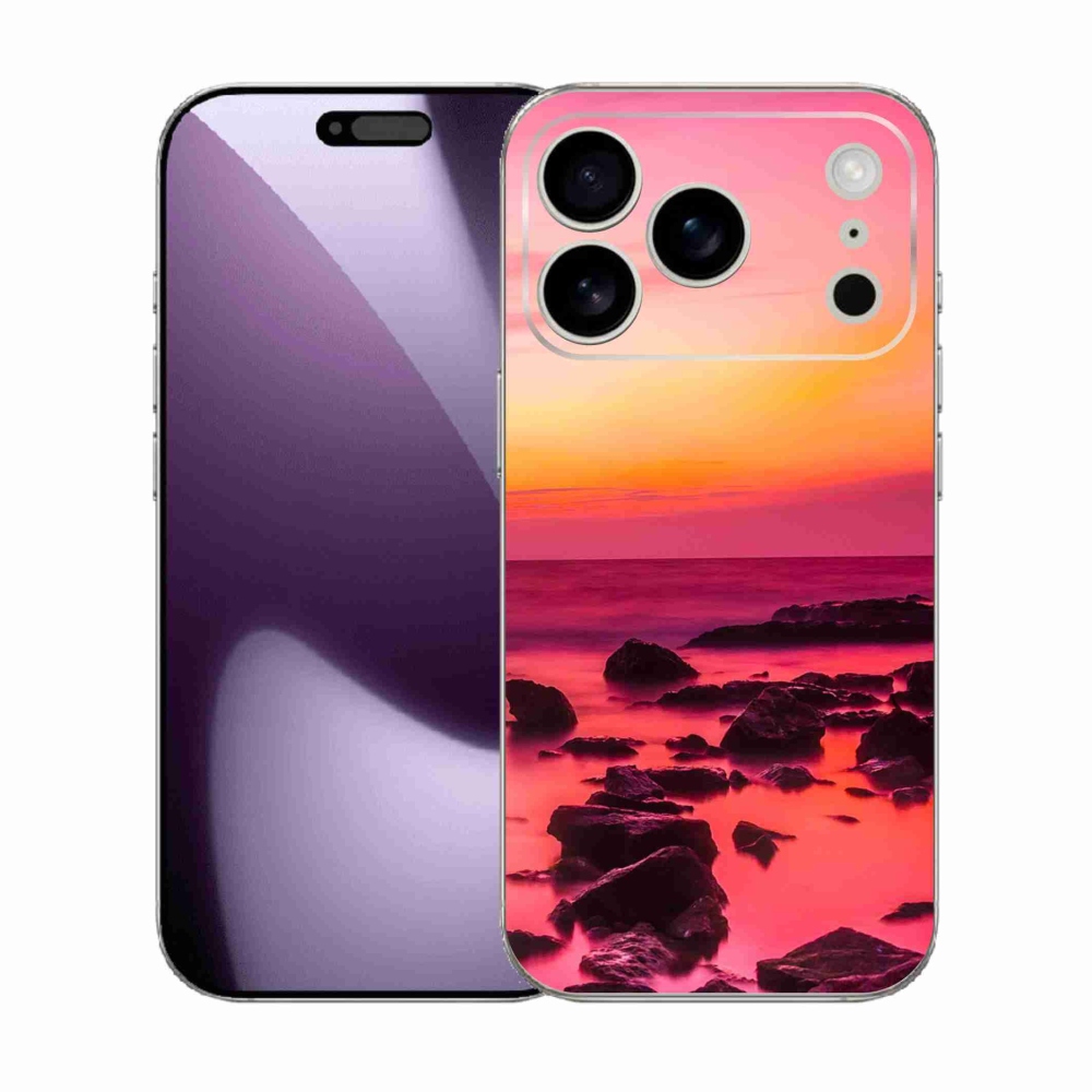 Gelový kryt mmCase na iPhone 17 Pro - moře a záře