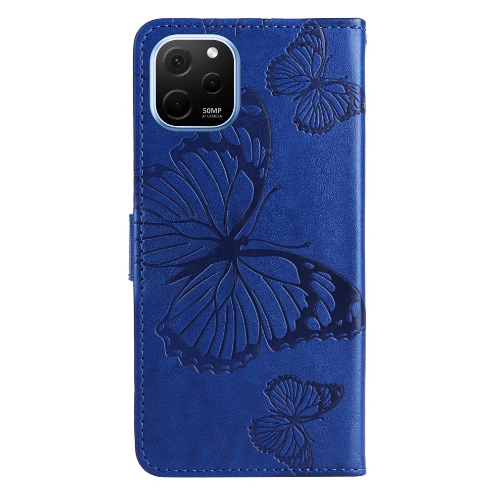 Big Butterfly knížkové pouzdro na Huawei Nova Y61 - modré