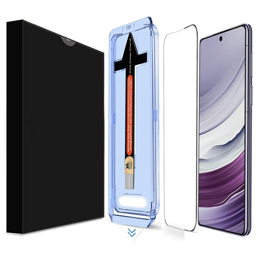 Clear 2.5D 9H celoplošné tvrzené sklo na Samsung Galaxy S25+ s aplikačním rámečkem