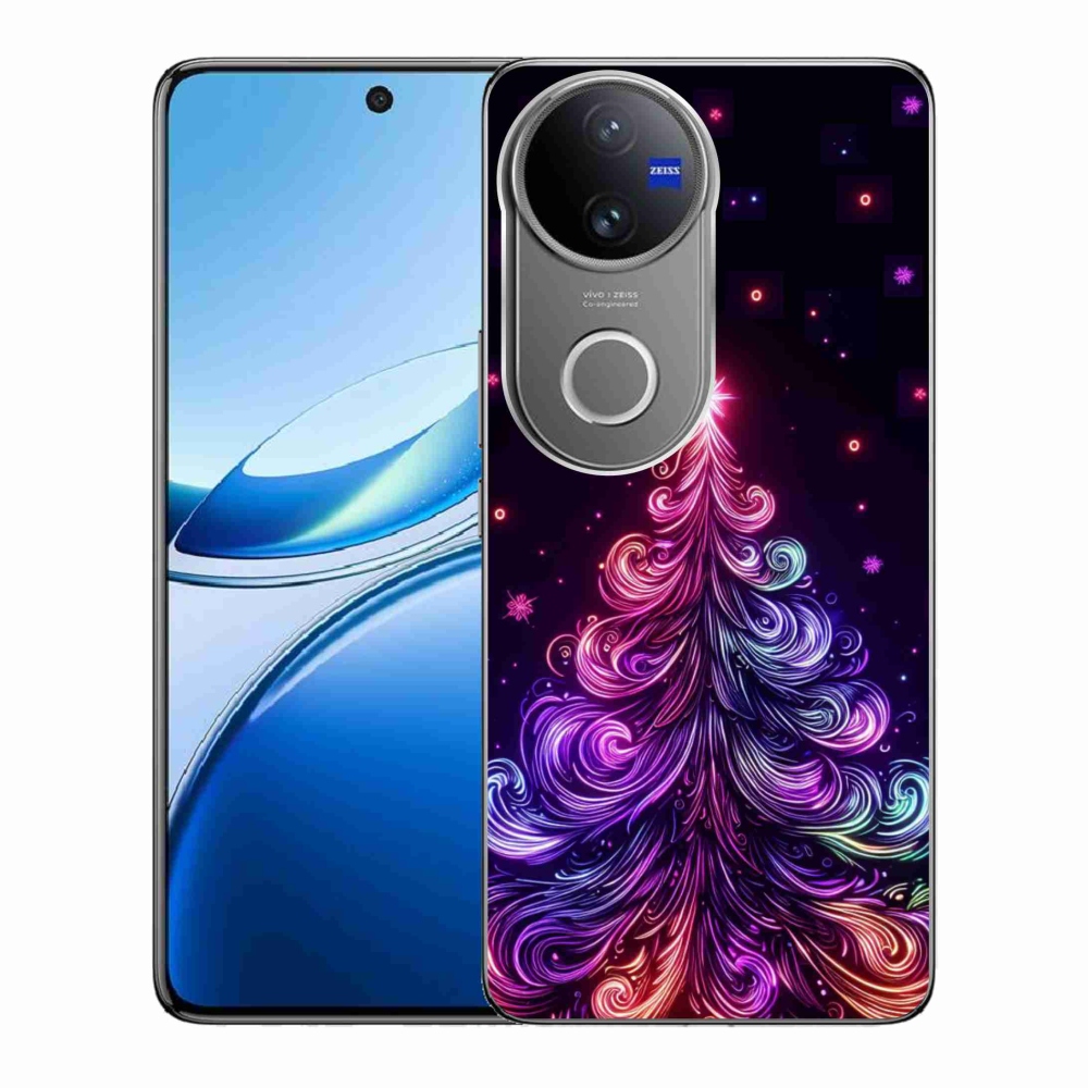 Gelový kryt mmCase na Vivo V50 5G - neonový vánoční stromek 1