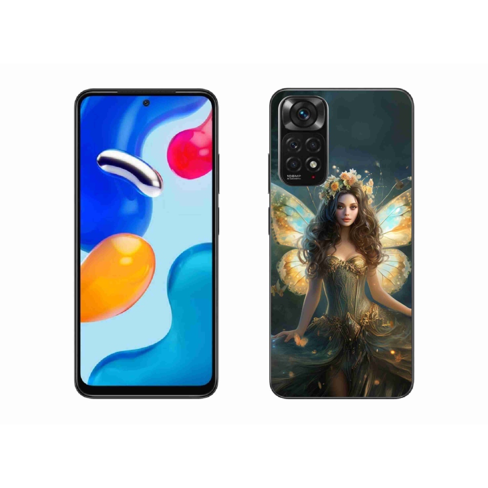Gelový kryt mmCase na Xiaomi Redmi Note 11S 4G - motýlí žena