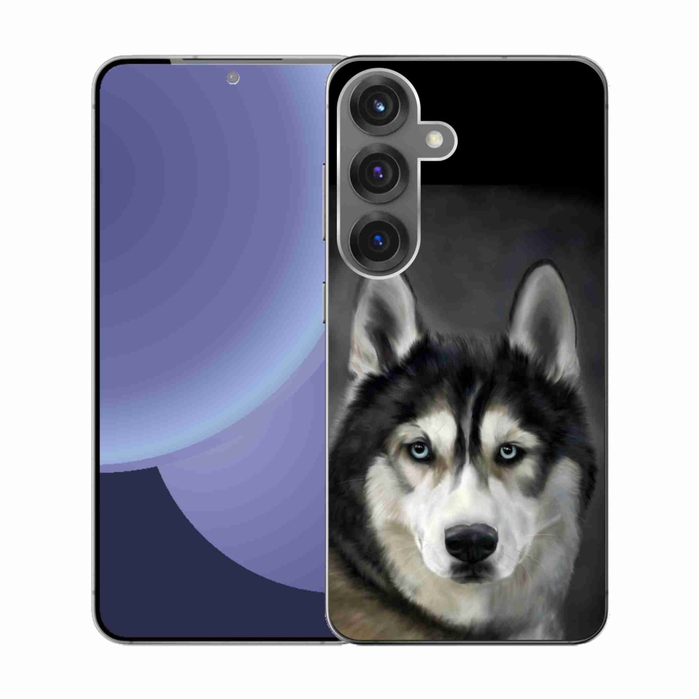 Gelový kryt mmCase na Samsung Galaxy S25 - husky