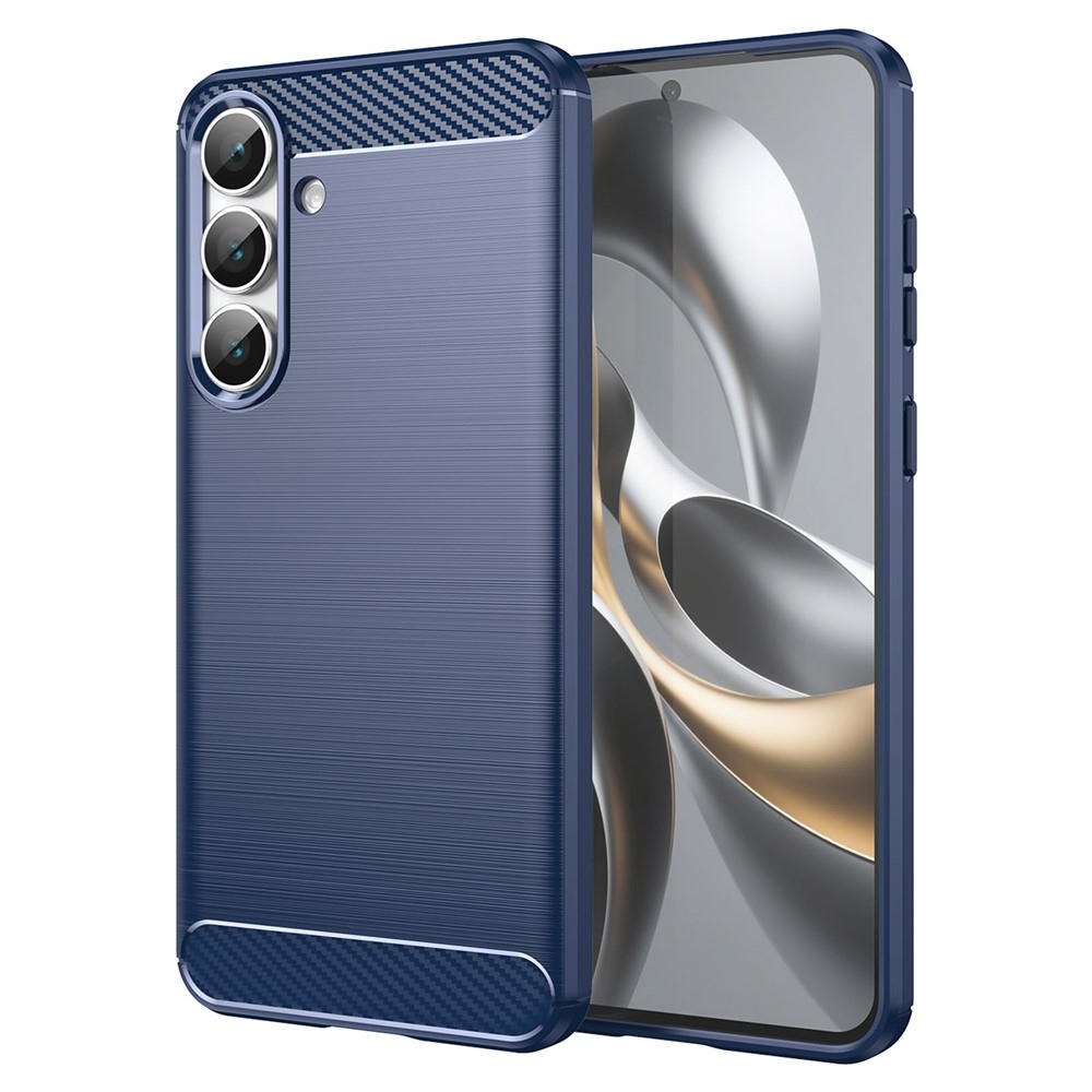 Carbon odolný gelový obal na Samsung Galaxy S25 FE - modrý