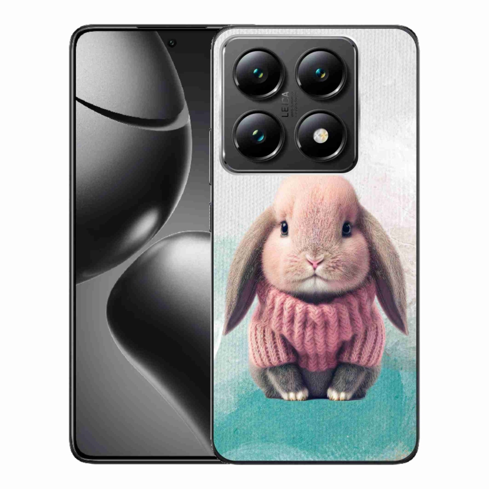 Gelový kryt mmCase na Xiaomi 14T Pro - králíček ve svetru