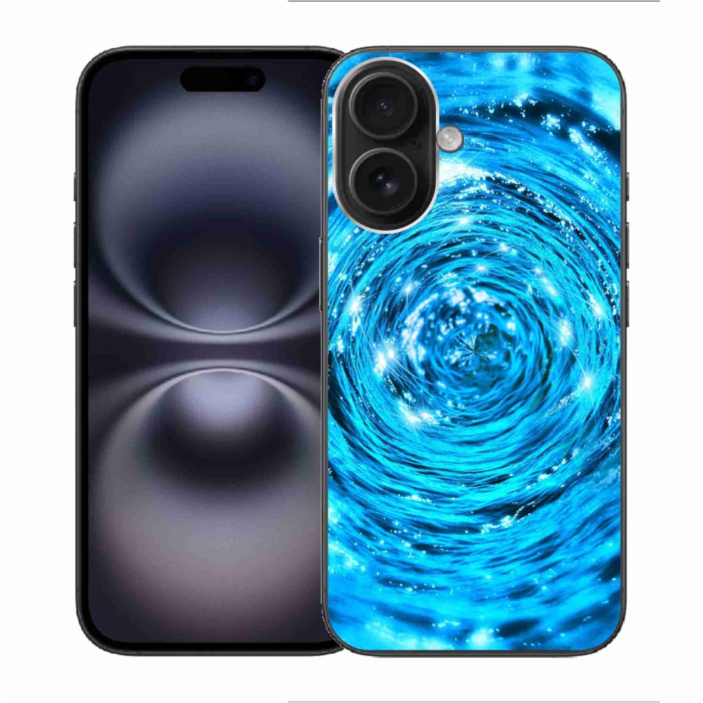 Gelový kryt mmCase na iPhone 16 - vodní vír