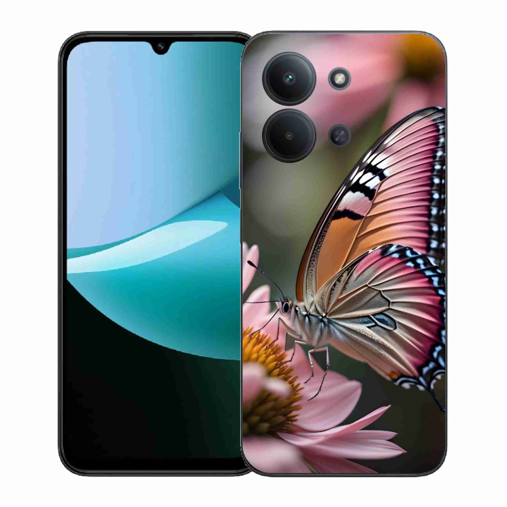 Gelový kryt mmCase na Xiaomi Redmi 15C 4G (171mm)/Poco C85 4G (171mm) - barevný motýl