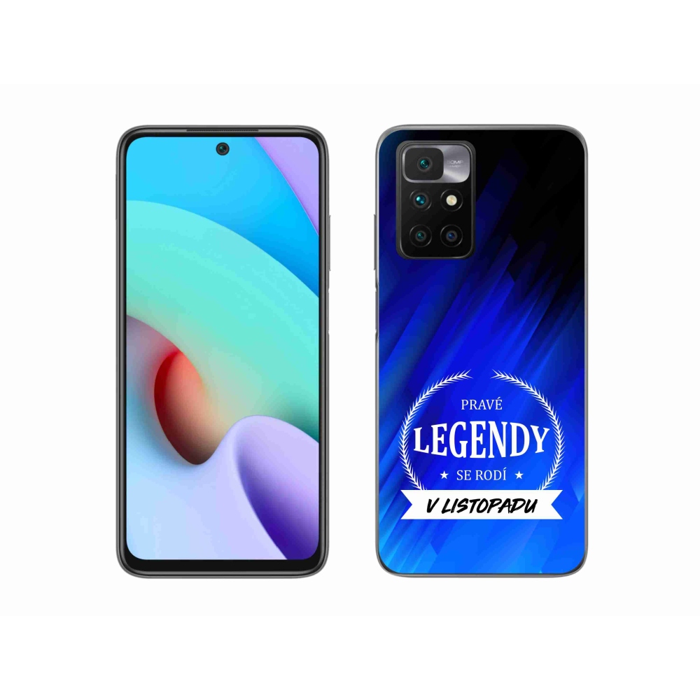 Gelový kryt mmCase na Xiaomi Redmi 10/Redmi 10 (2022) - legendy v listopadu modré pozadí