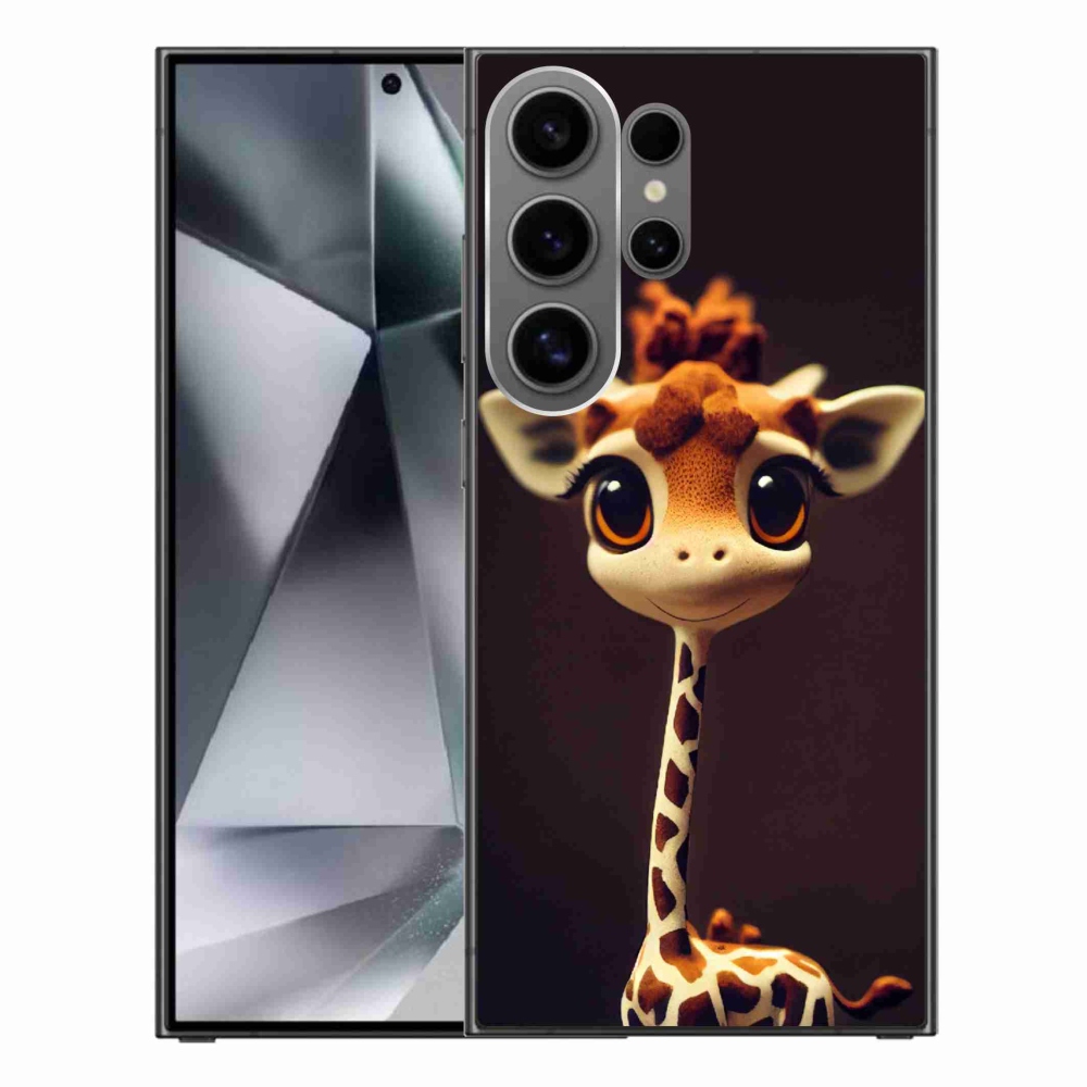 Gelový kryt mmCase na Samsung Galaxy S24 Ultra - malá žirafa