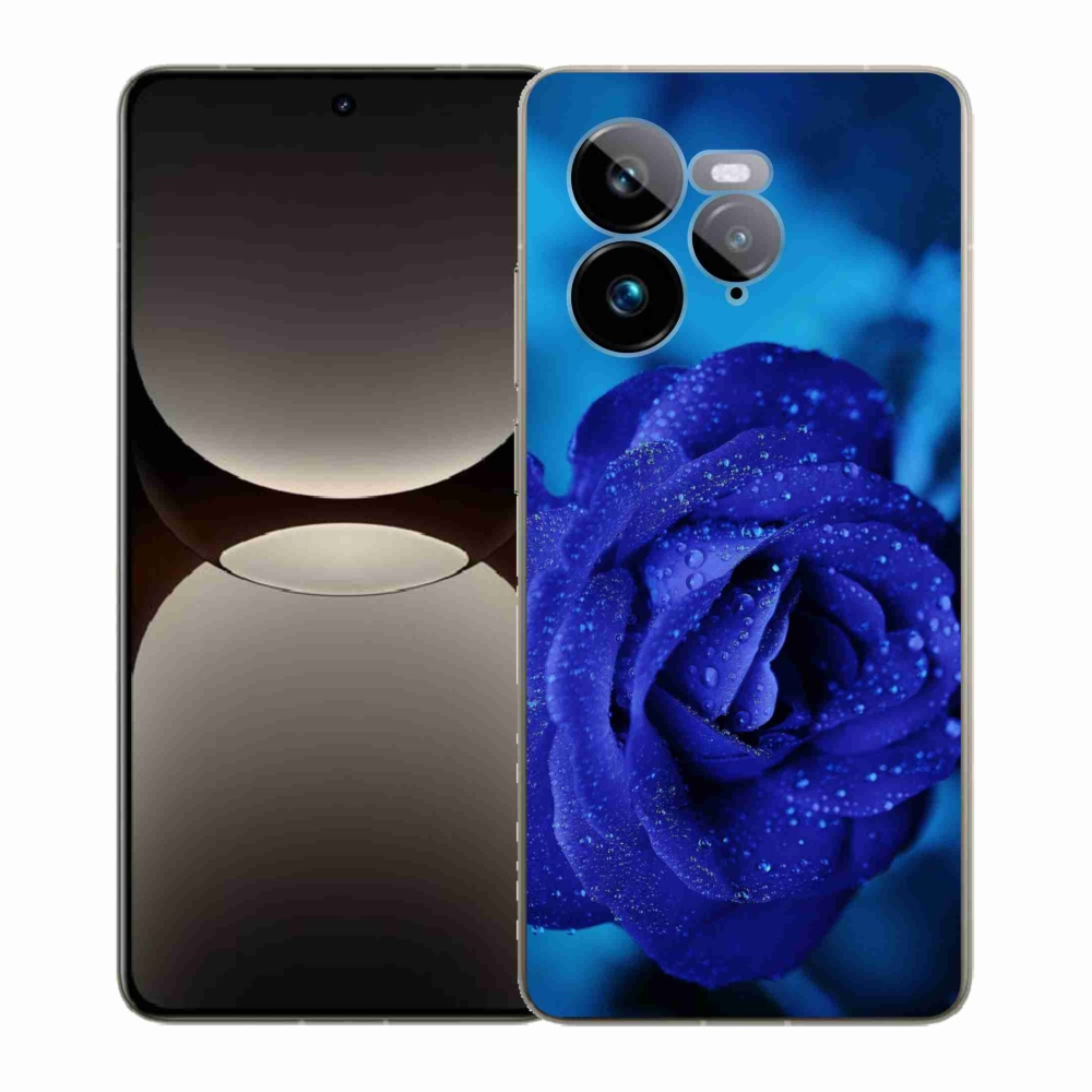 Gelový kryt mmCase na Realme GT 7 Pro 5G - modrá růže