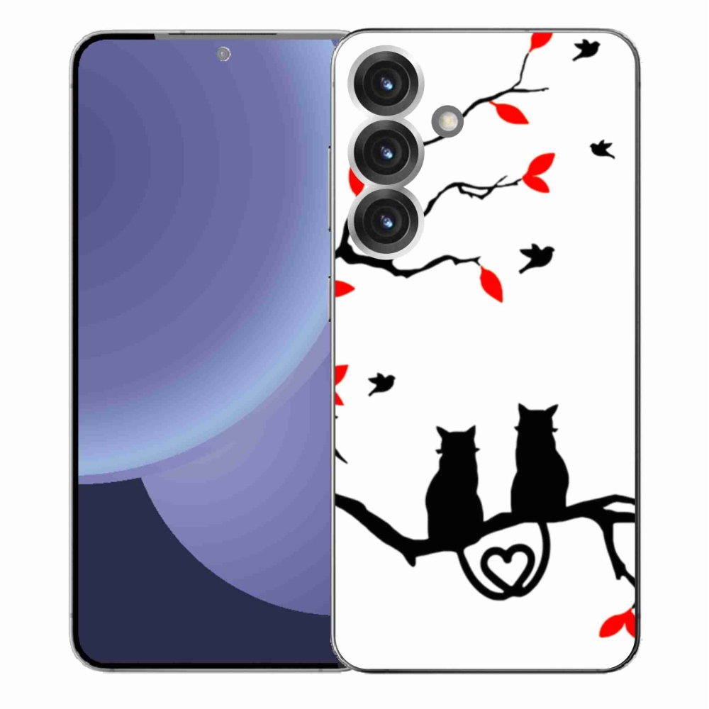 Gelový kryt mmCase na Samsung Galaxy S25+ - kočičí láska