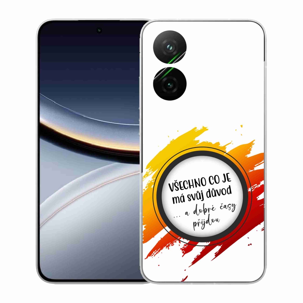 Gelový kryt mmCase na Xiaomi Poco F7 5G - citát 3 bílé pozadí