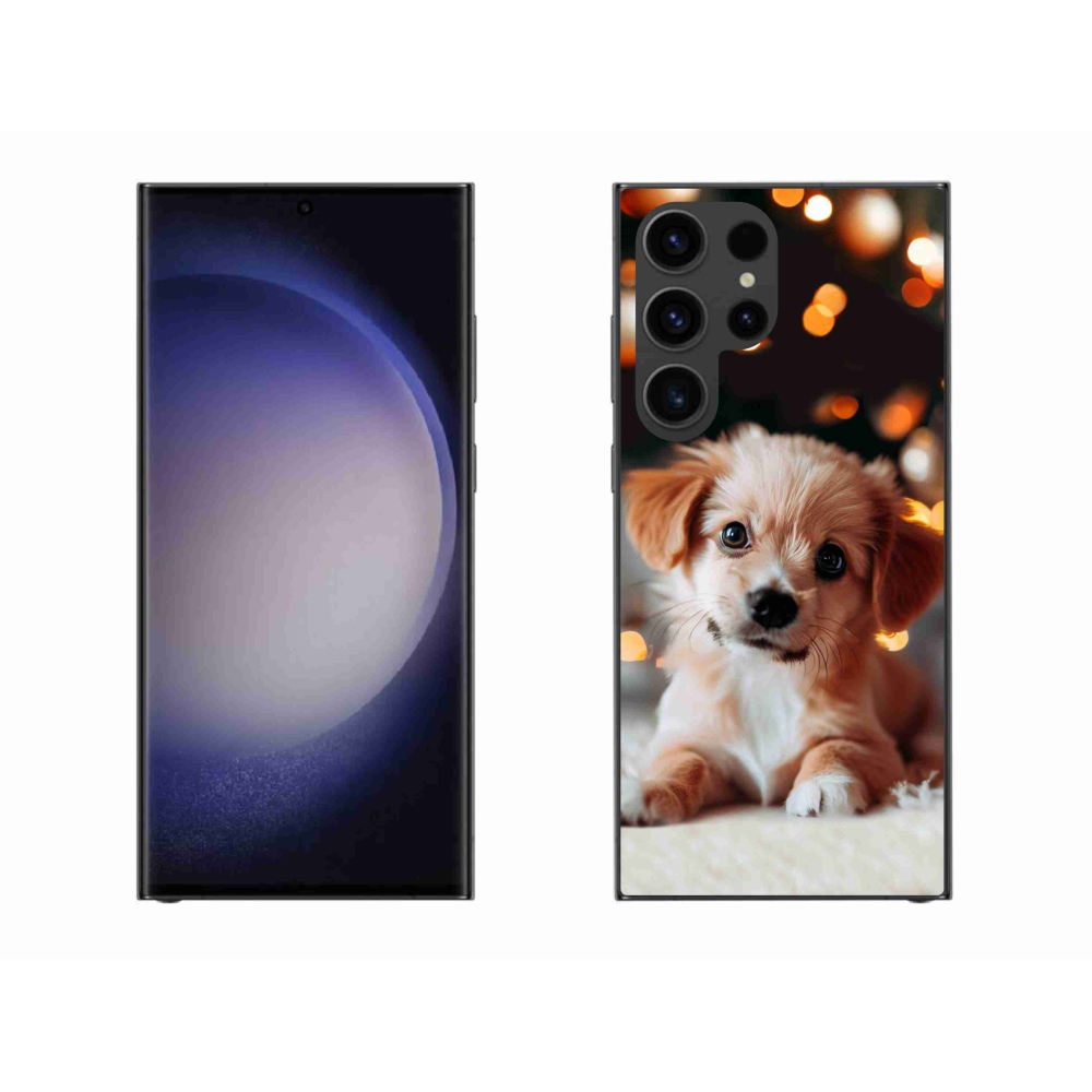 Gelový kryt mmCase na Samsung Galaxy S23 Ultra 5G - štěňátko