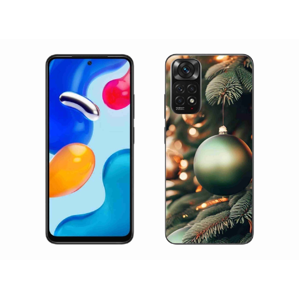 Gelový kryt mmCase na Xiaomi Redmi Note 11S 4G - vánoční ozdoby 1