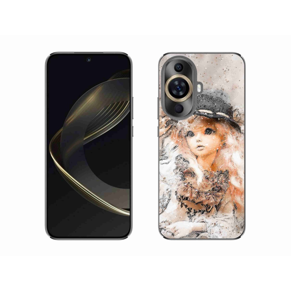 Gelový kryt mmCase na Huawei Nova 11 - holčička s kloboukem