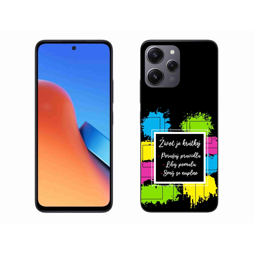 Gelový kryt mmCase na Xiaomi Redmi 12 - citát 5 černé pozadí