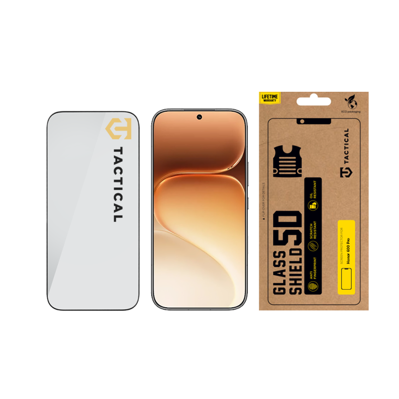 Tactical Glass Shield 5D sklo pro Honor 600 Pro Black