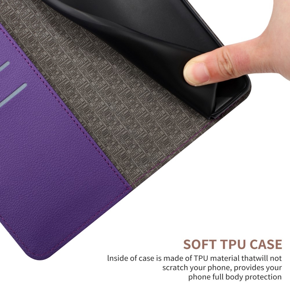 Folio knížkové pouzdro na Xiaomi Redmi A5 (173.45x79.35x8.45mm) - fialové
