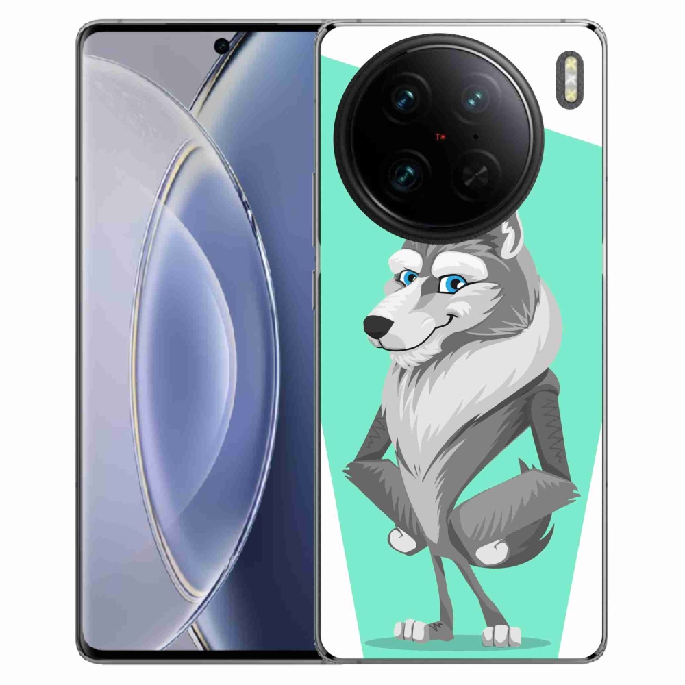 Gelový kryt mmCase na Vivo X90 Pro - kreslený vlk