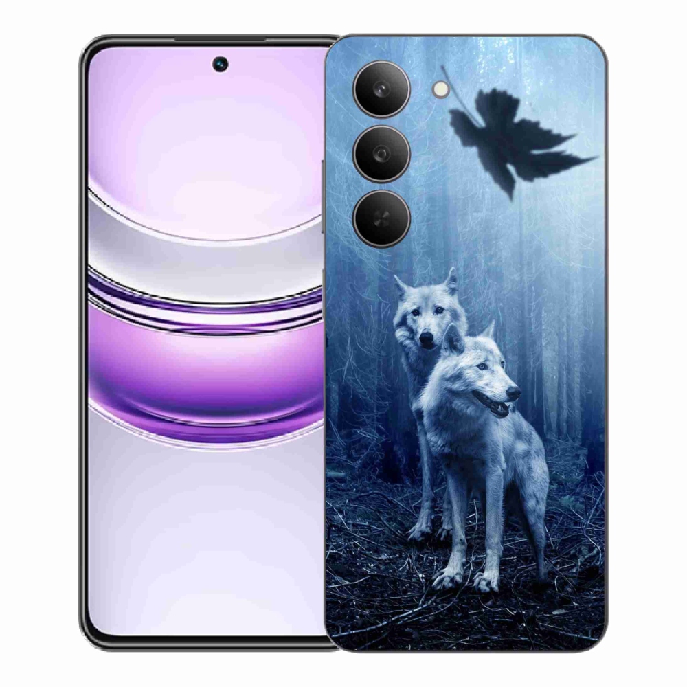 Gelový kryt mmCase na Realme 14x 5G - vlci v lese