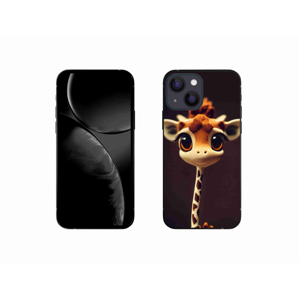Gelový kryt mmCase na iPhone 13 mini - malá žirafa