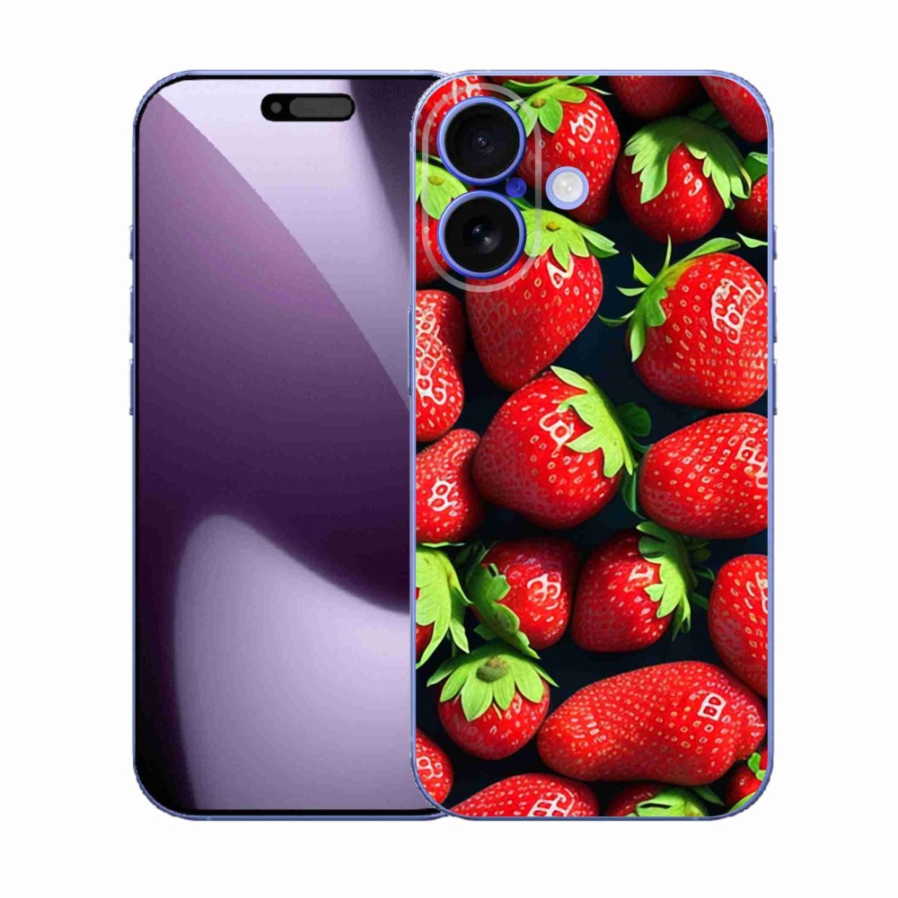 Gelový kryt mmCase na iPhone 17 - jahody