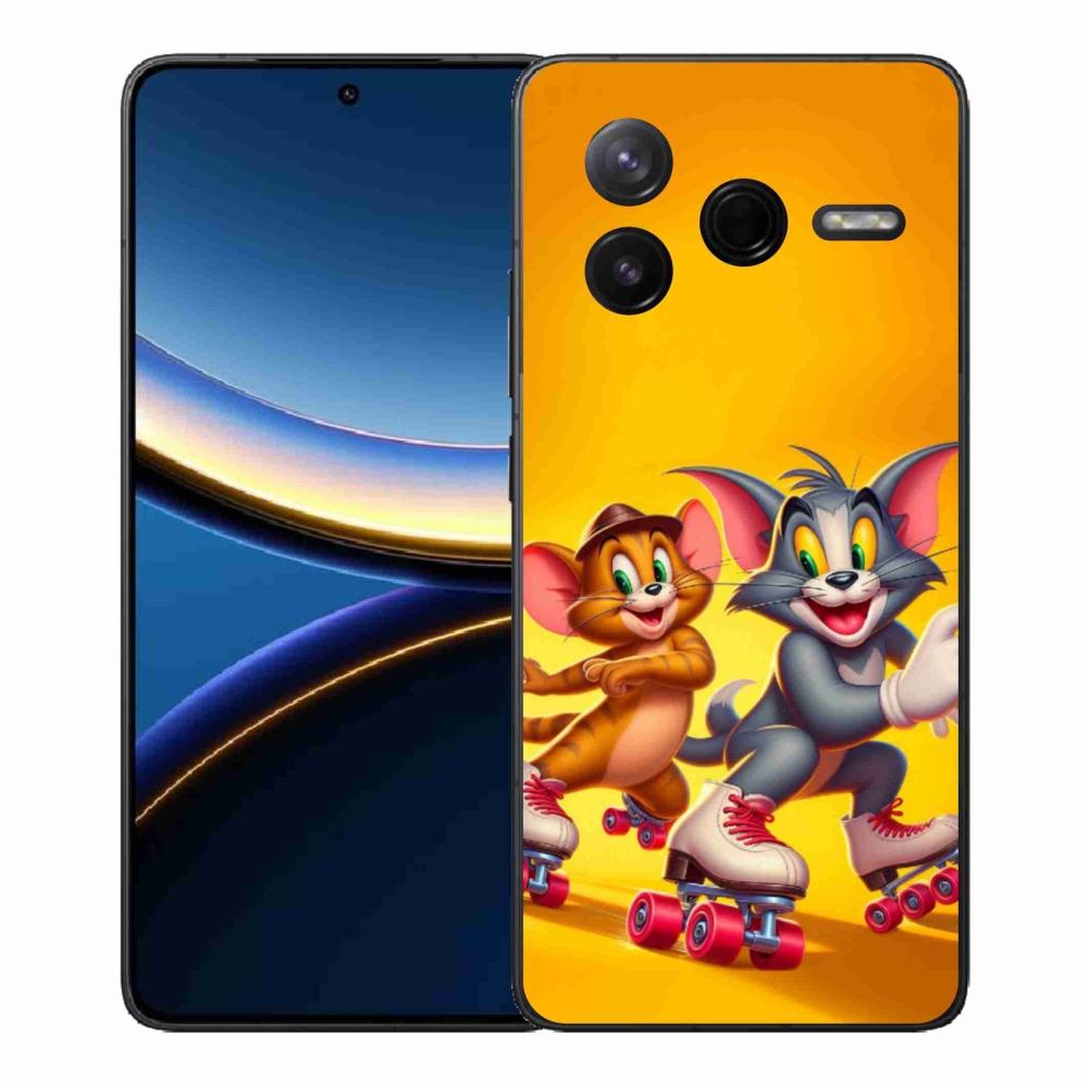 Gelový kryt mmCase na Xiaomi Poco F7 Pro - tom a jerry