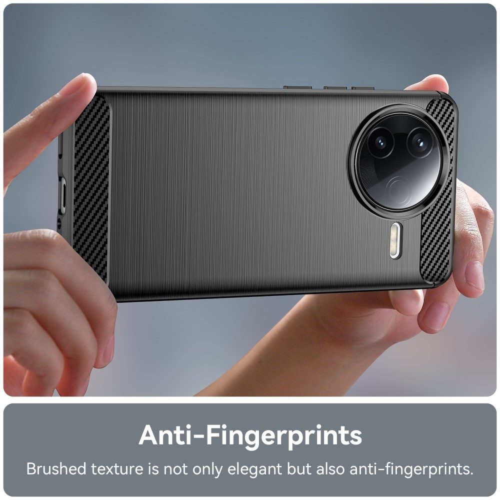 Carbon odolný gelový obal na Xiaomi Poco F7 Pro - černý